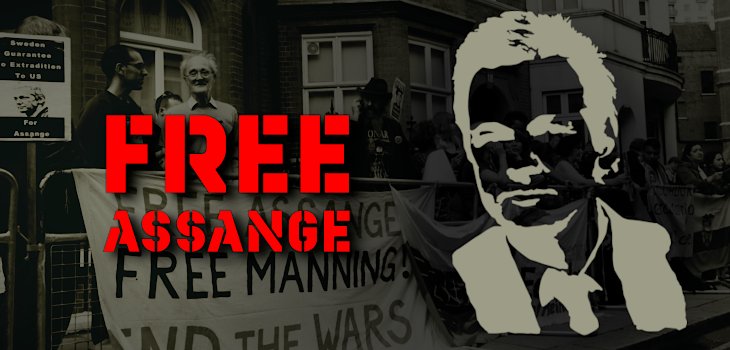 ¡Basta de persecución! Libertad para Assange